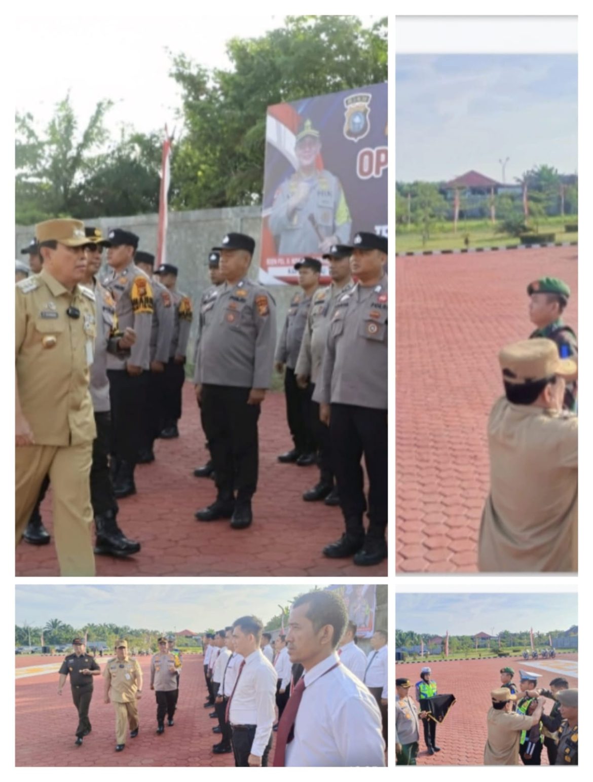 Didampingi Kapolres Dan Kejari Bupati Rohul Pimpin Apel Pasukan Operasi Patuh Lancang Kuning Tahun 2024 