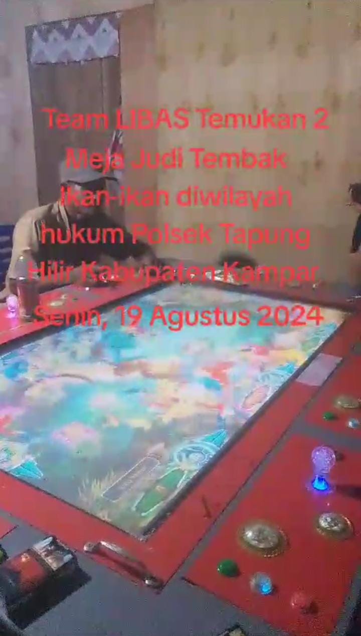 Makin Maraknya Judi Tembak Ikan-Ikan Diwilayah Hukum Polres Kampar, Mintak APH Tangkap Pemiliknya