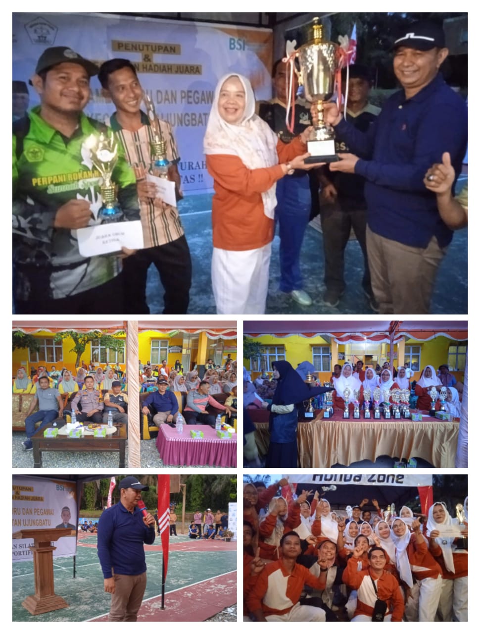 Wakil Bupati Rokan Hulu H Indra Gunawan Hadiri penutupan Turnamen Sekecamatan Ujung Batu