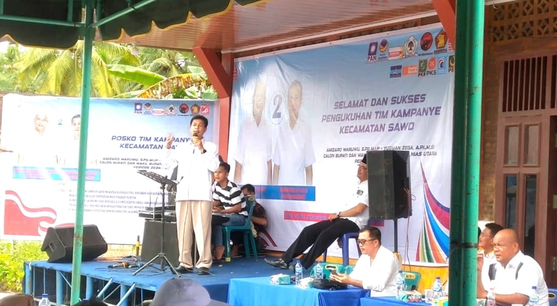 DPC Gerinda Nias Utara Ajak Masyarakat Nias Utara Jangan Pilih Kota Kosong