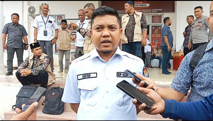 KIP Aceh Timur Gelar Rapat Pleno Terbuka Rekapitulasi Hasil Penghitungan Suara Pilkada 2024
