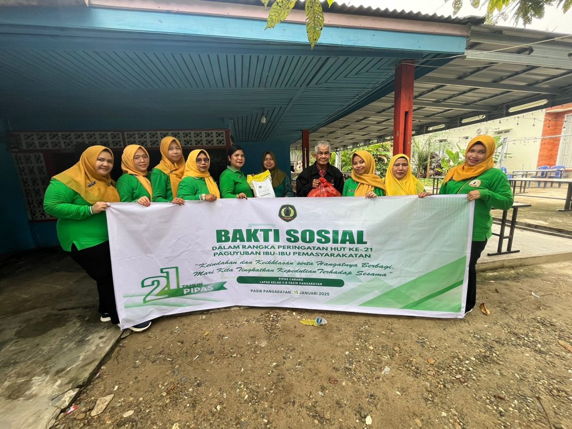 HUT PIPAS Ke-21, PIPAS Cabang Lapas Pasir Pangarayan Gelar Bakti Sosial Kepada Purna Pegawai