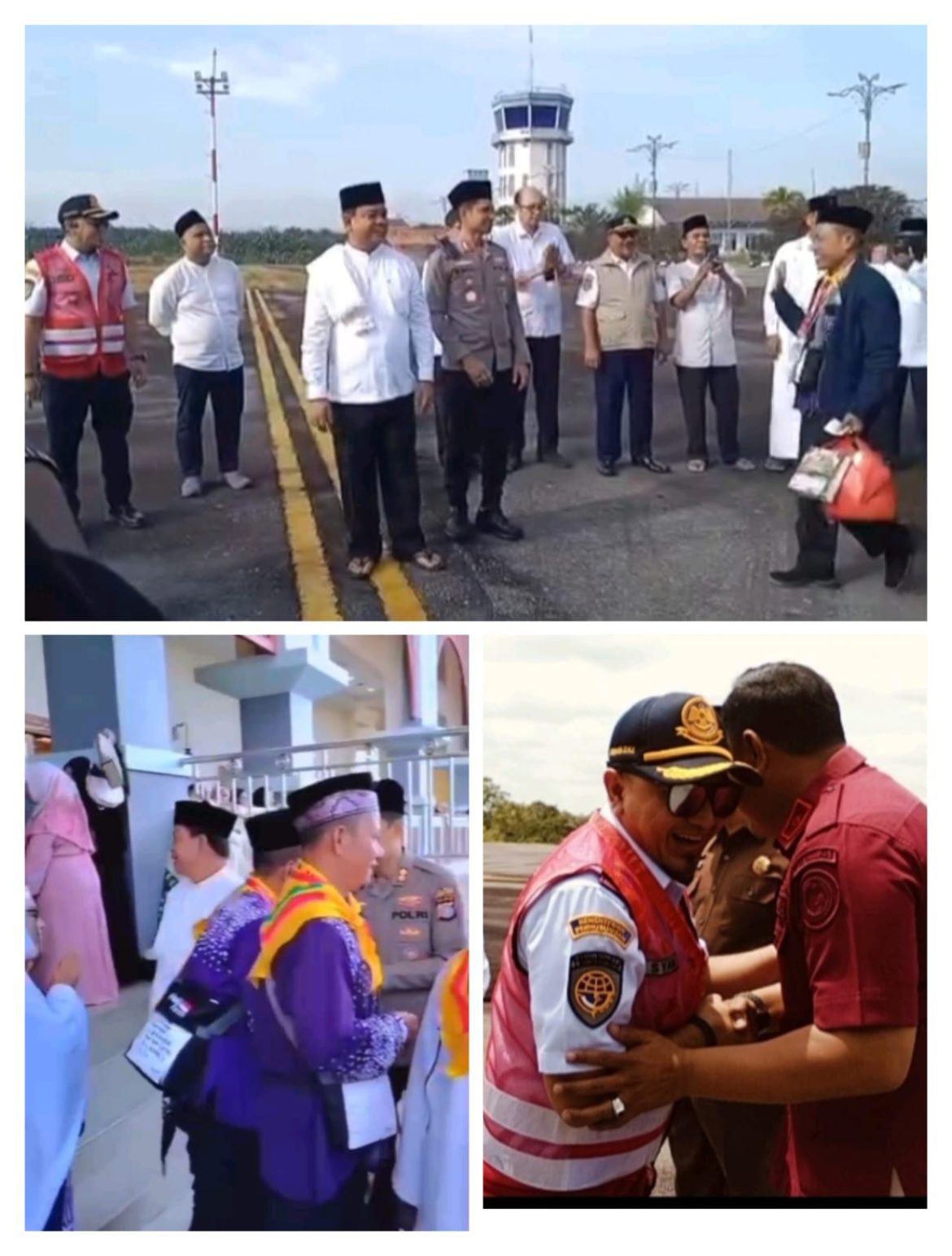 Wabub Syafaruddin Poti Lepas Perdana 169 JCH Kloter 9 Pemberangkatan Asal Rohul Dari Bandara Tuanku Tambusai 