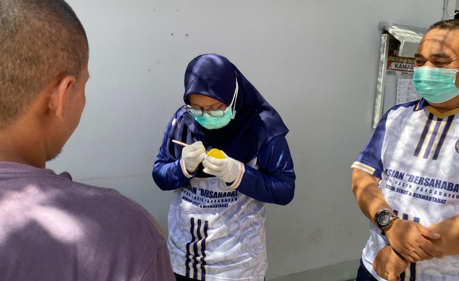 Cegah TB, Klinik Pratama Lapas Pasir Pangarayan Lakukan Skrining