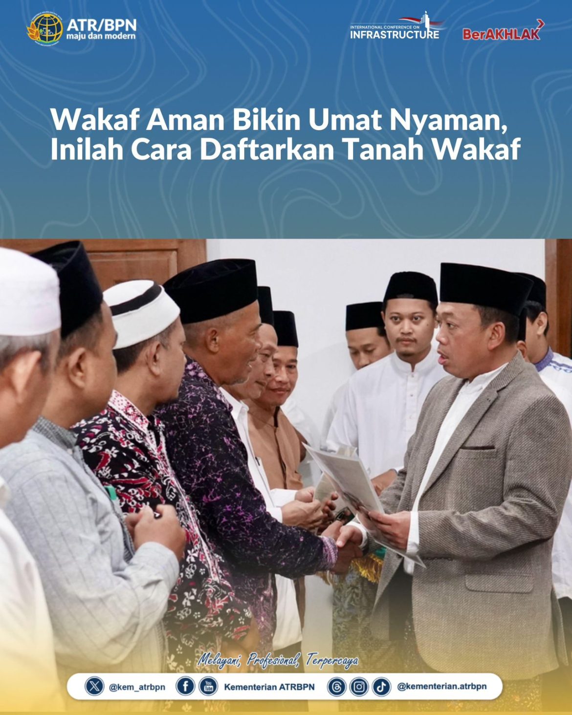 Wakaf Aman Bikin Umat Nyaman, Inilah Cara Daftarkan Tanah Wakaf
