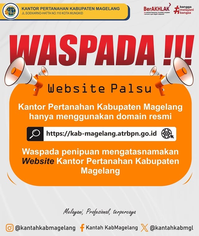 “Waspada” Situs Website Palsu…!!!