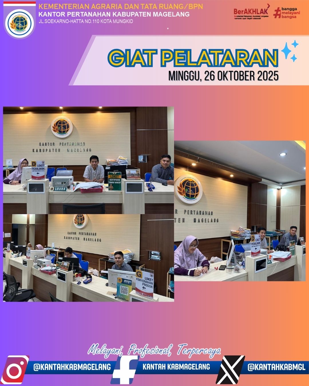 Pelayanan Pertanahan Akhir Pekan Kantor Pertanahan Kab. Magelang