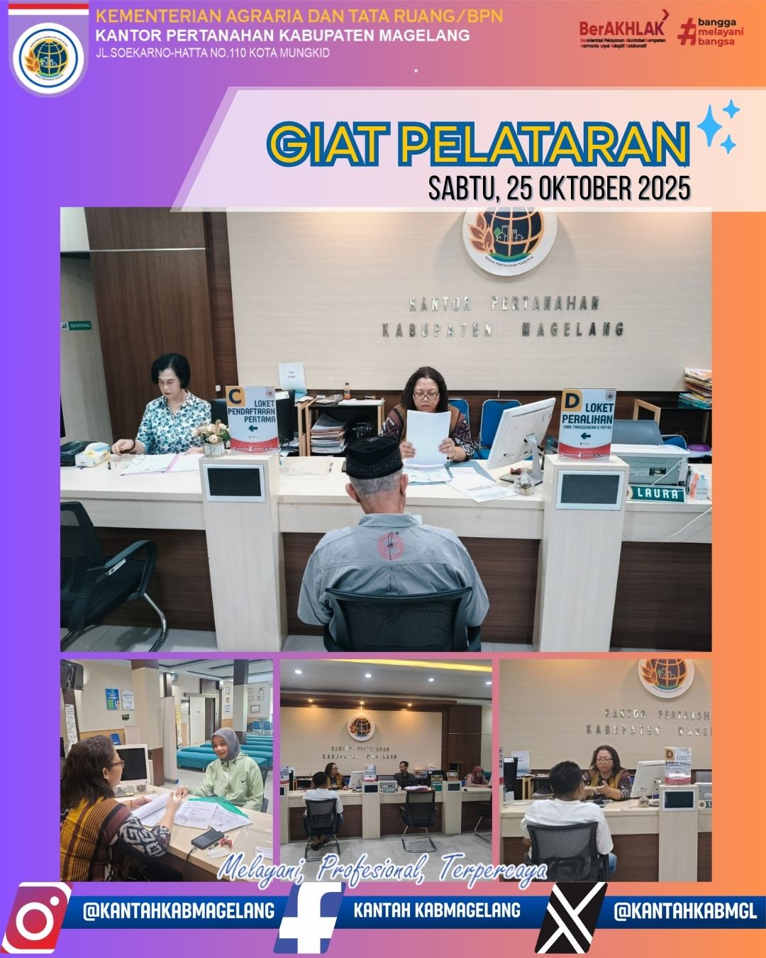 Pelayanan Pertanahan Akhir Pekan Kantor Pertanahan Kab. Magelang