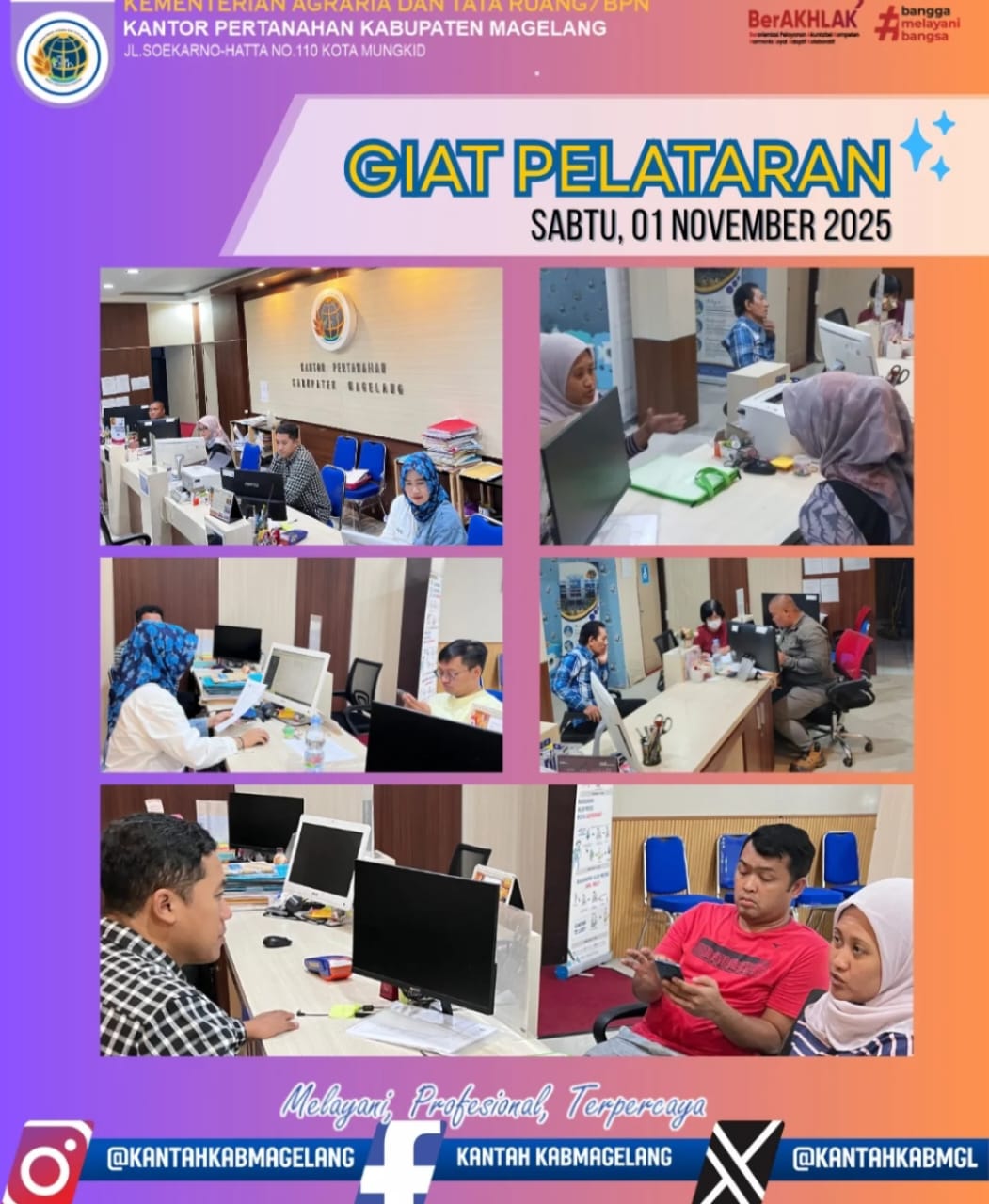 Kegiatan Pelayanan Pertanahan Akhir Pekan