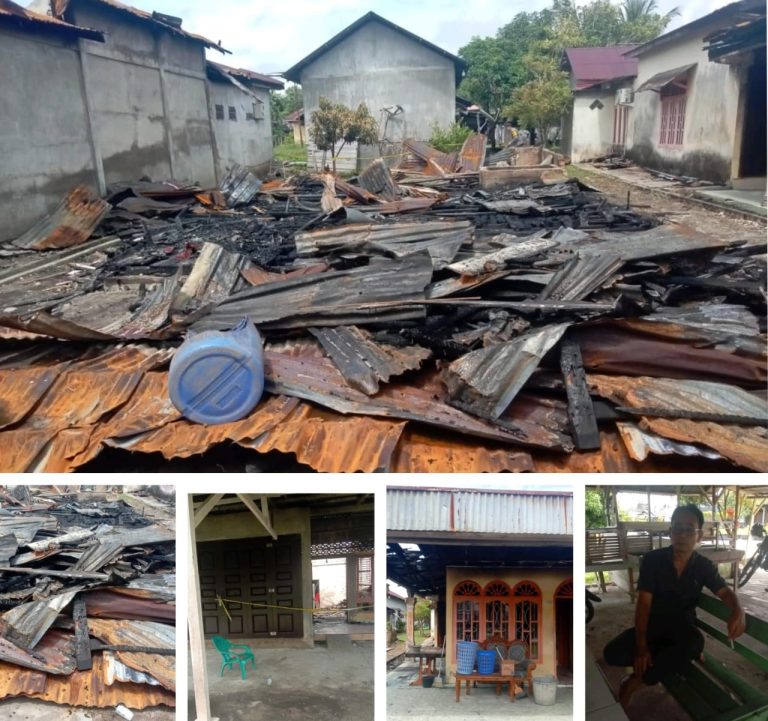 Tiga Rumah Warga Terbakar Di Lalap Sijago Merah Di Desa Pulau Sarok Kecamatan Singkil