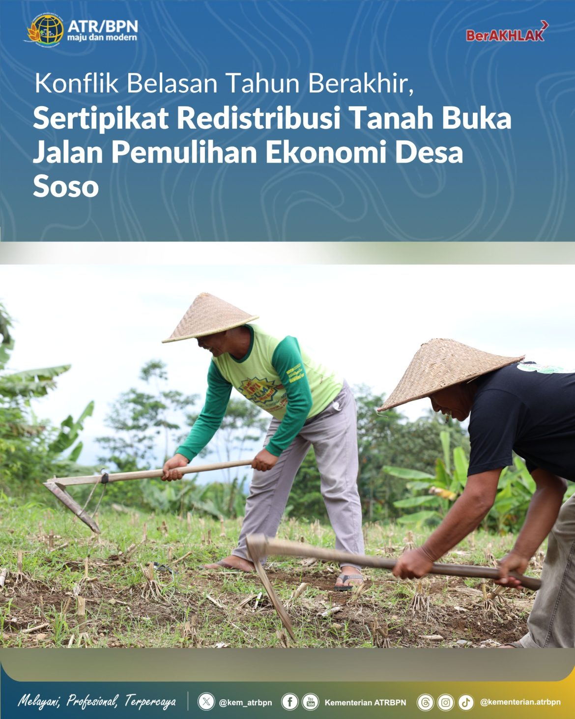 Konflik Belasan Tahun Berakhir, Sertipikat Redistribusi Tanah Buka Jalan Pemulihan Ekonomi Desa Soso