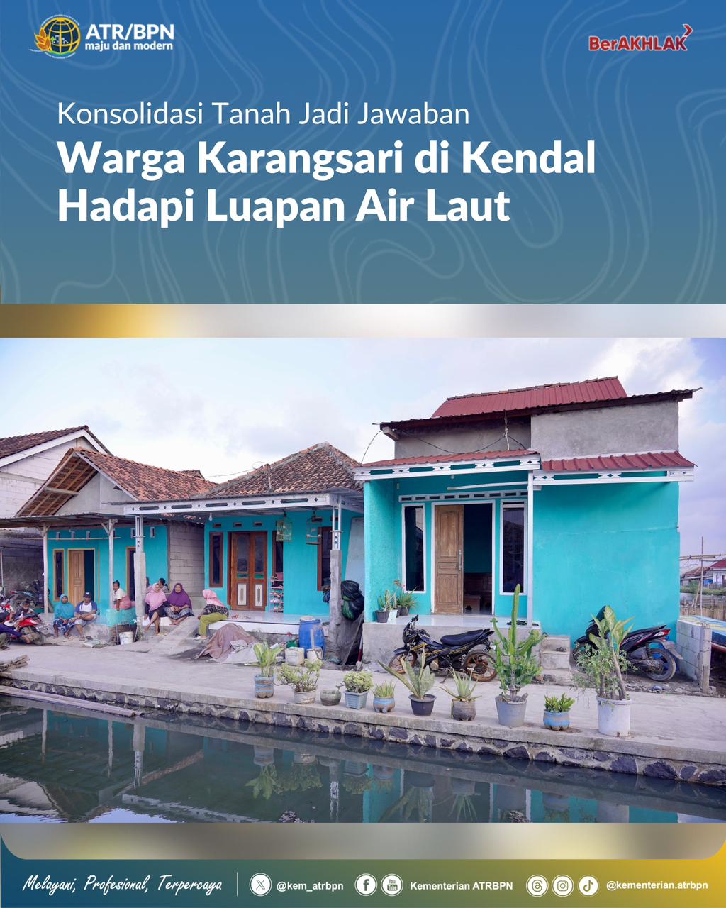 Konsolidasi Tanah Jadi Jawaban Warga Karangsari di Kendal Hadapi Luapan Air Laut