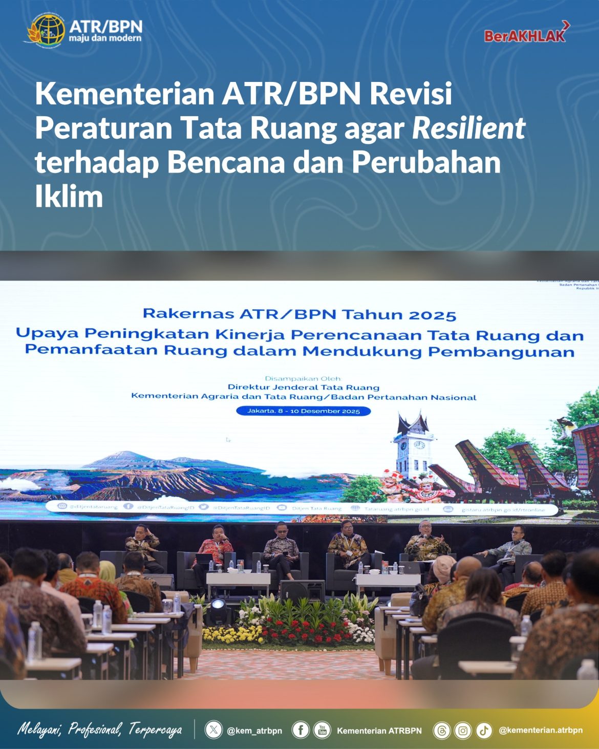 Kementerian ATR/BPN Revisi Peraturan Tata Ruang agar Resilient terhadap Bencana dan Perubahan Iklim