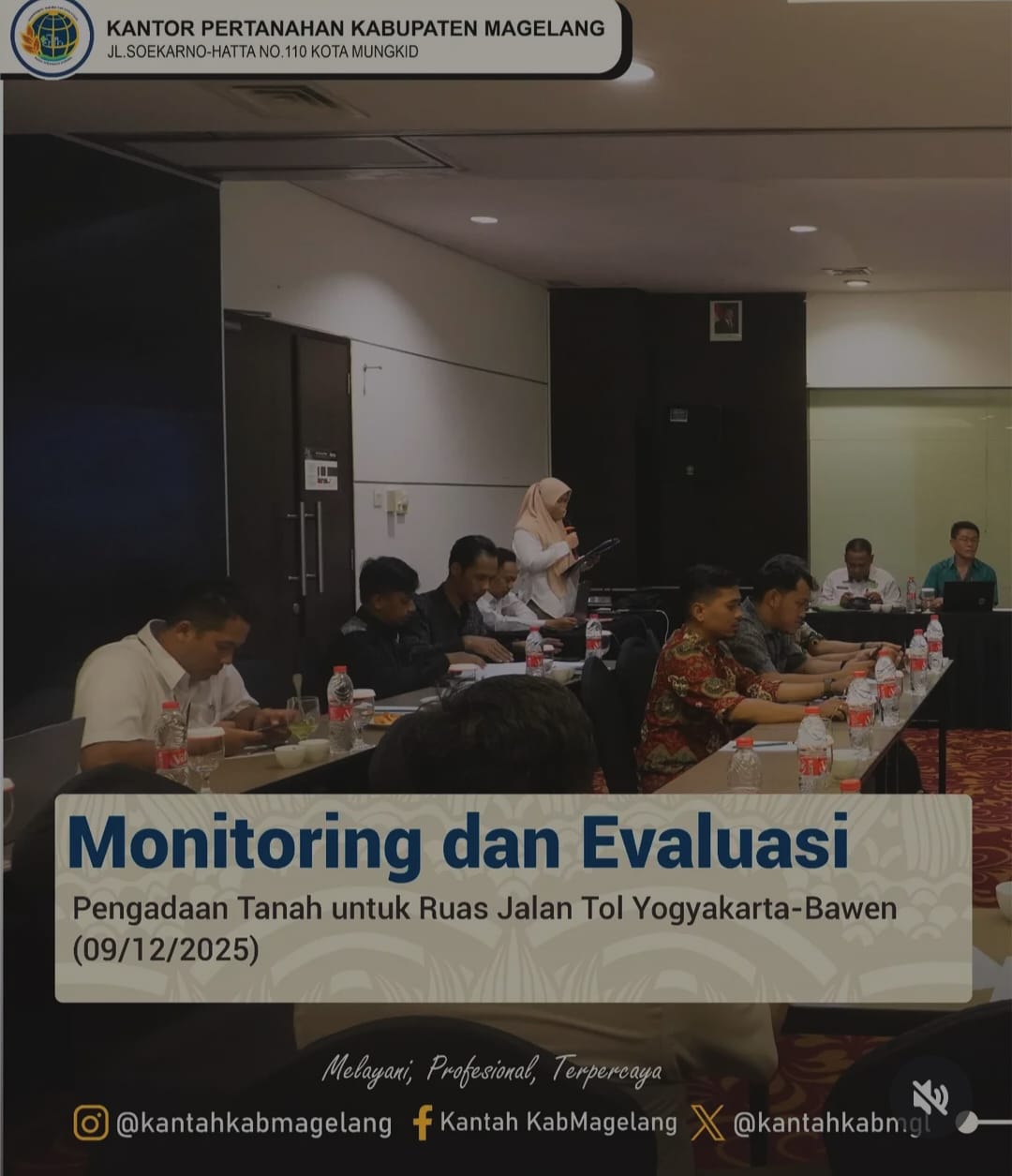 Monitoring dan Evaluasi Pengadaan Tanah Jalan Tol Yogyakarta Bawen