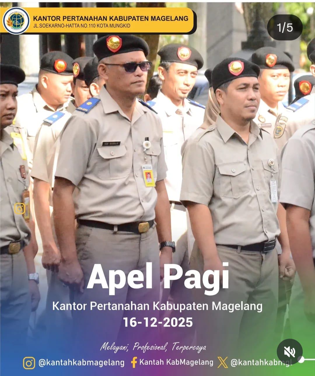 Apel Pagi Kantor Pertanahan Kabupaten Magelang