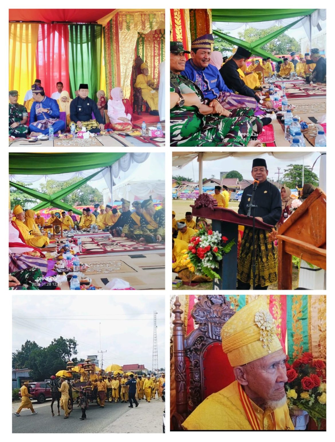 Penobatan dan Penabalan Raja Luhak Kunto Darussalam Tengku M.Roem Yang dipertuan Muda 