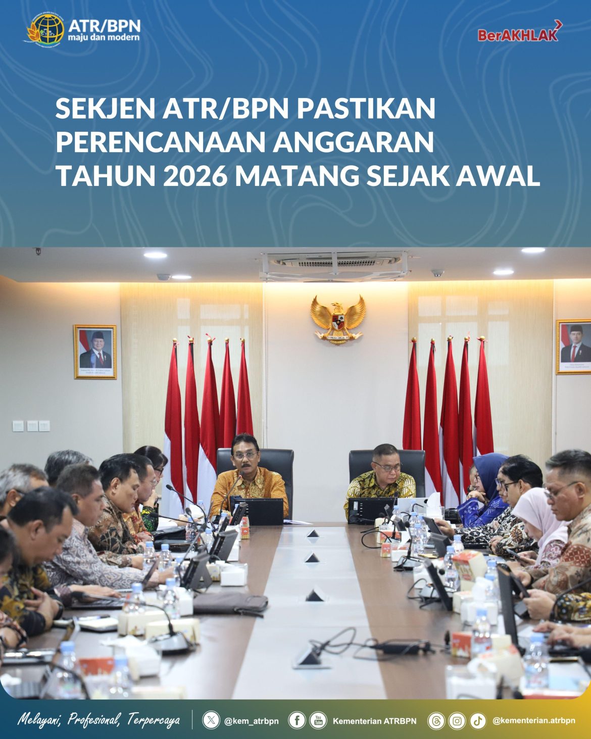 Sekjen ATR/BPN Pastikan Perencanaan Anggaran Tahun 2026 Matang Sejak Awal