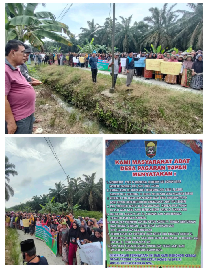 Pagarantapah Bersatu, Deklarasikan Tuntut Keadilan: 20% Lahan PTPN IV Regional III Untuk Masyarakat! 