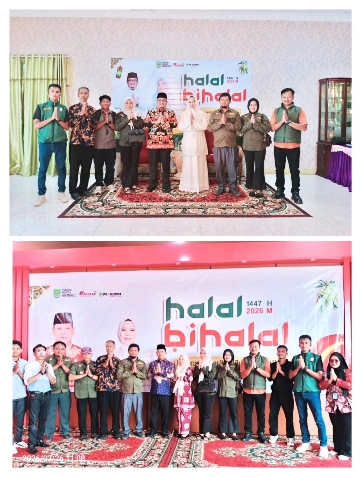 Halal Bihalal Pemkab Rohul, DPC Akpersi Rokan Hulu Tunjukkan Solidaritas Tinggi