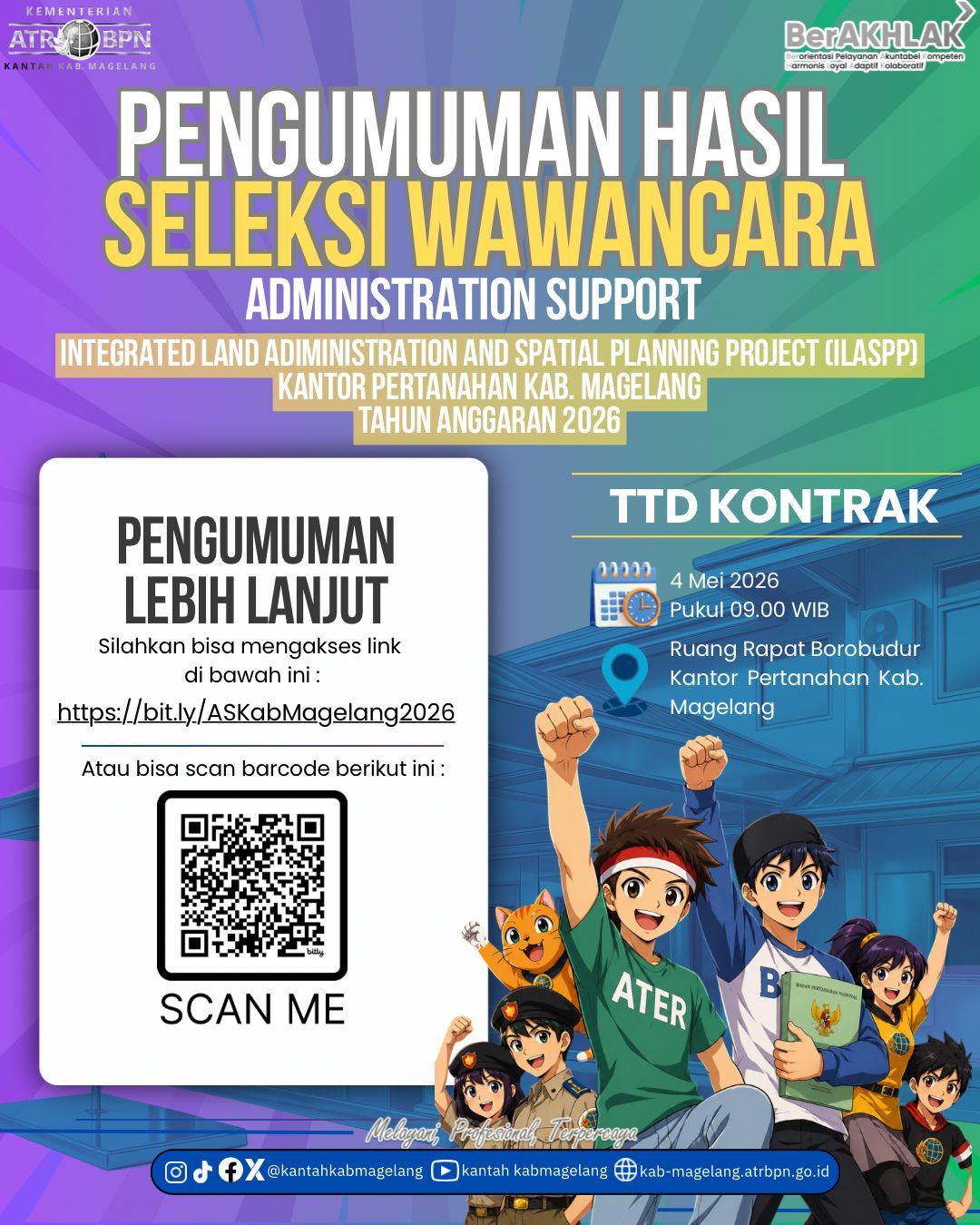 📢 PENGUMUMAN HASIL SELEKSI WAWANCARA ADMIN SUPPORT ILASPP 📢