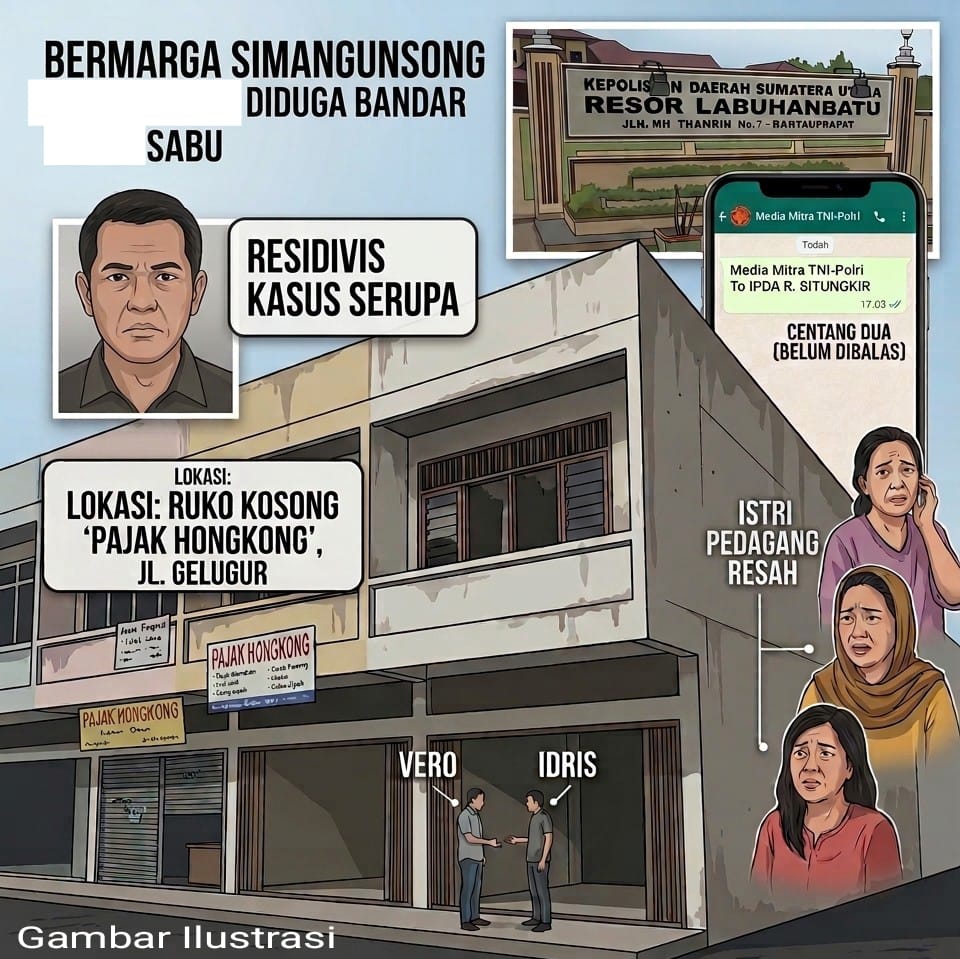 Simangunsong Diduga Bandar Sabu di Pajak Hongkong, Warga Resah! 