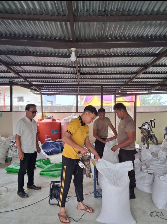 Polres Sekadau Optimalkan Pemipilan Jagung untuk Disalurkan ke Bulog Sanggau