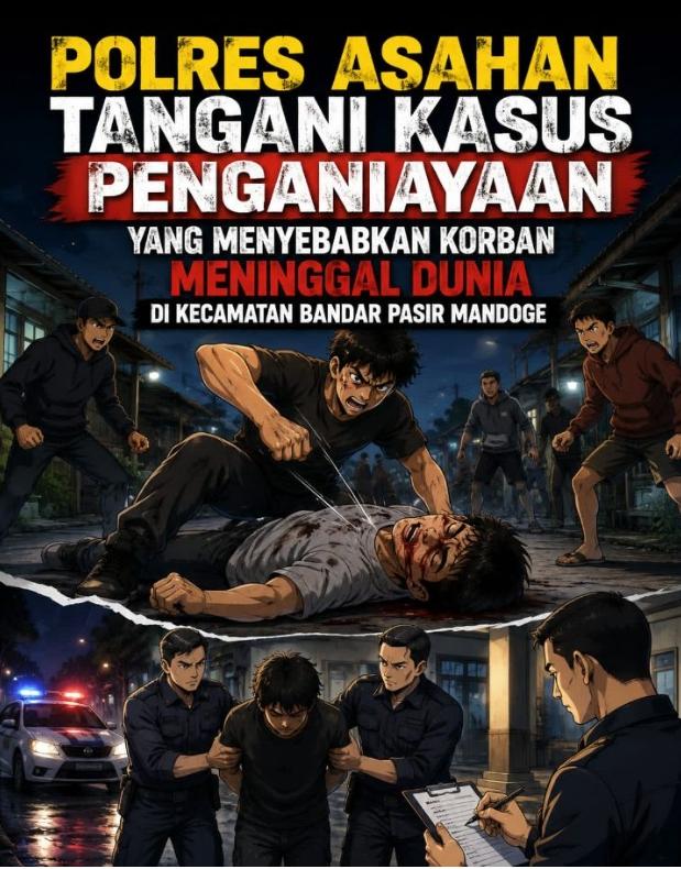 Polres Asahan terus melakukan penyelidikan terkait kasus penganiayaan yang mengakibatkan seorang pria meninggal dunia di Kecamatan Bandar Pasir Mandoge, Kabupaten Asahan