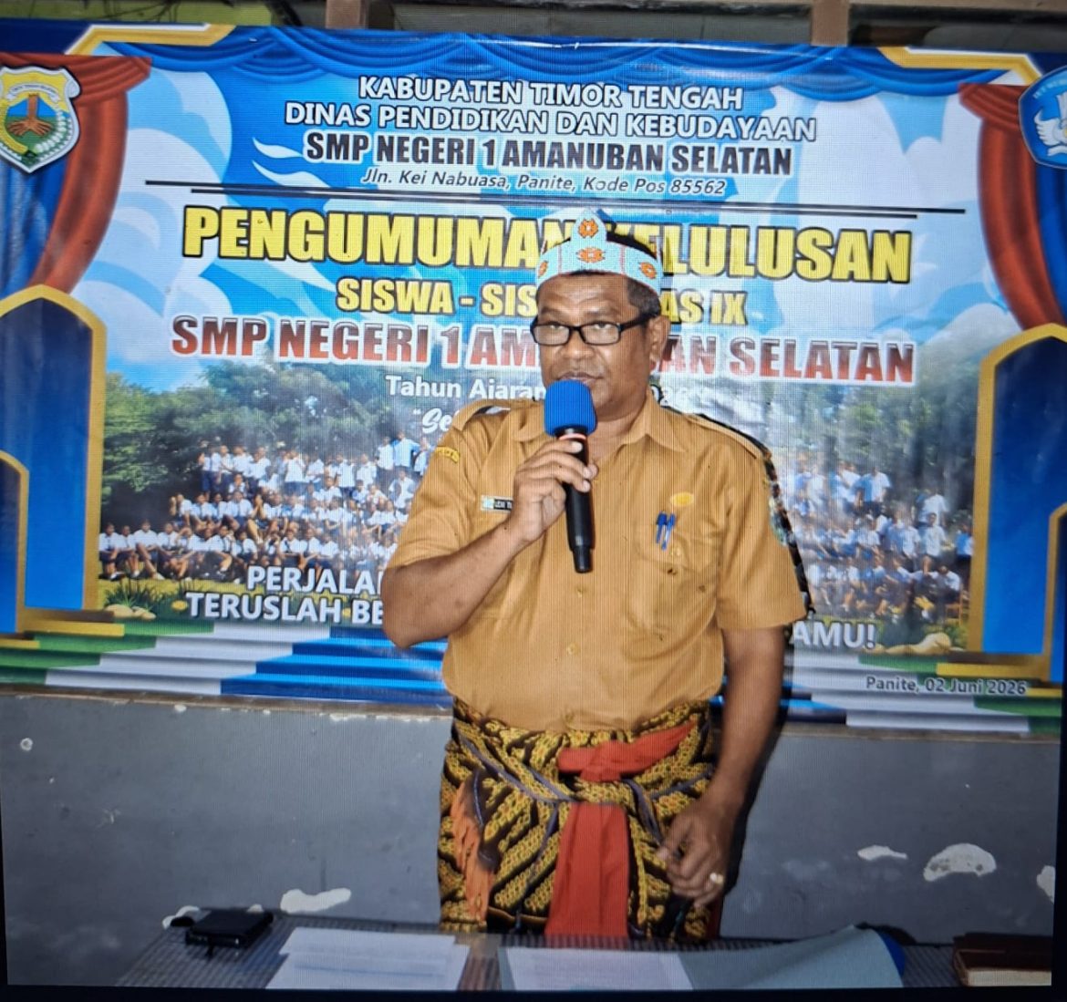 Gelar Pengumuman Kelulusan Siswa/Siswi Kelas IX,SMP Negeri 1 Amanuban Selatan