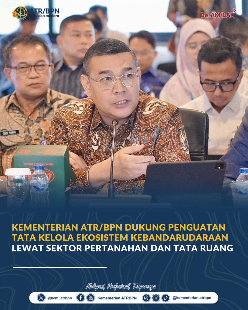 Kementerian ATR/BPN Dukung Penguatan Tata Kelola Ekosistem Kebandarudaraan Lewat Sektor Pertanahan dan Tata Ruang