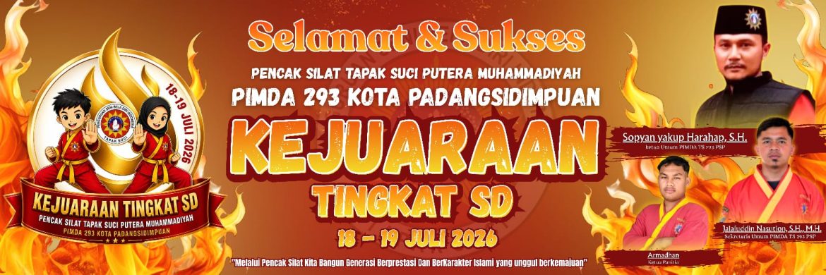 Kejuaraan Pencak Silat Tapak Suci Pimda 293 Padang Sidemouan Siap Digelar 18‑19 Juli 2026 “250 Pesilat Cilik Bersaing, Lanjutkan Jejak Prestasi Hingga Tingkat Internasional”