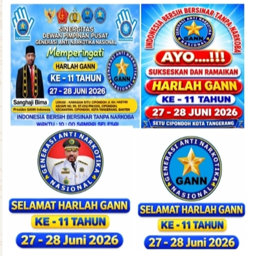 GANN Gelar Harlah ke-11: Perkuat Komitmen Wujudkan Indonesia Bersih Narkoba
