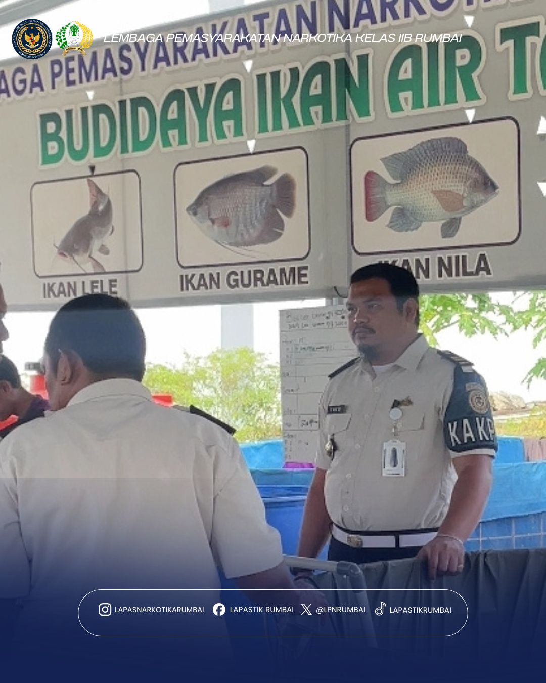 Lapas Narkotika Kelas IIB Rumbai Tebar 2.000 Benih Lele, Wujudkan Pembinaan Kemandirian dan Dukung Program Ketahanan Pangan