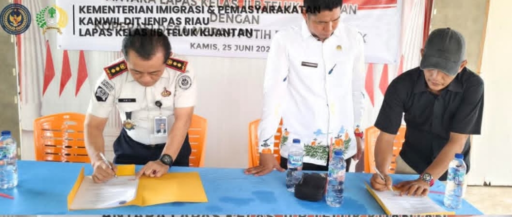 Lapas Kelas IIB Teluk Kuantan Perkuat Sinergi Lewat MoU Bersama Kopdes Merah Putih Beringin Taluk