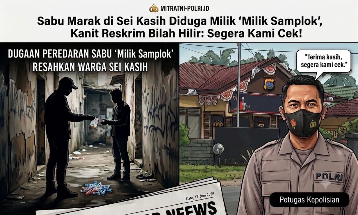 Sabu Marak di Sei Kasih Diduga Milik ‘Samplok’, Kanit Reskrim Bilah Hilir: Segera Kami Cek!