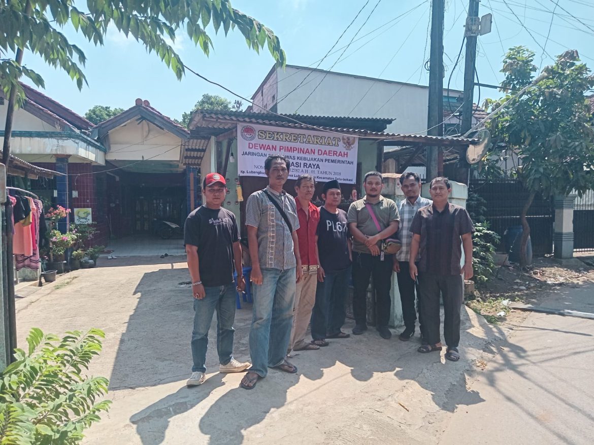 Perkuat Sinergi, Kesbangpol Kabupaten Bekasi Sambangi Sekretariat Jaringan Pengawas Kebijakan Pemerintah (DPD Bekasi Raya)