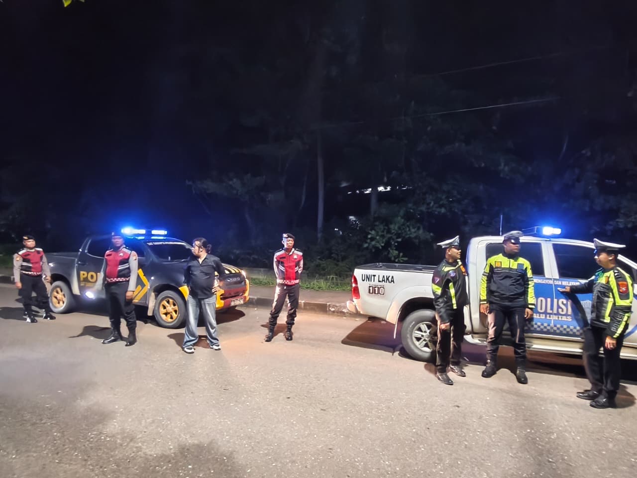 Polres Kuansing Tingkatkan Patroli Malam, Hadir di Titik Rawan Beri Rasa Aman kepada Masyarakat