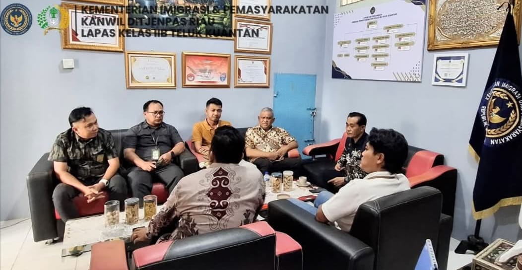 Peningkatan Sinergi, Lapas Teluk Kuantan dan Pengadilan Negeri Perkuat Koordinasi Persidangan Online