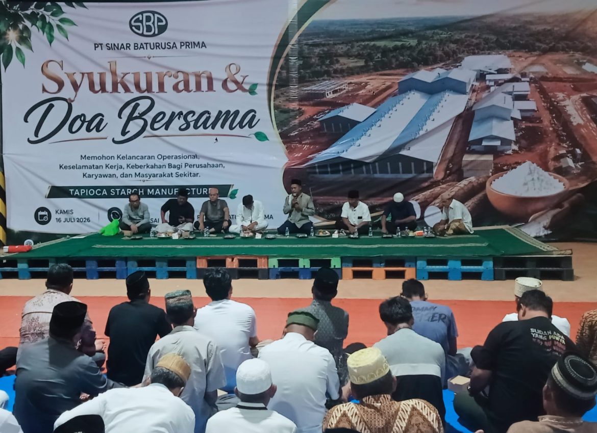 PT Sinar Batu Rusa Prima Gelar Syukuran dan Doa Bersama Masyarakat Kecamatan Abung Kunang