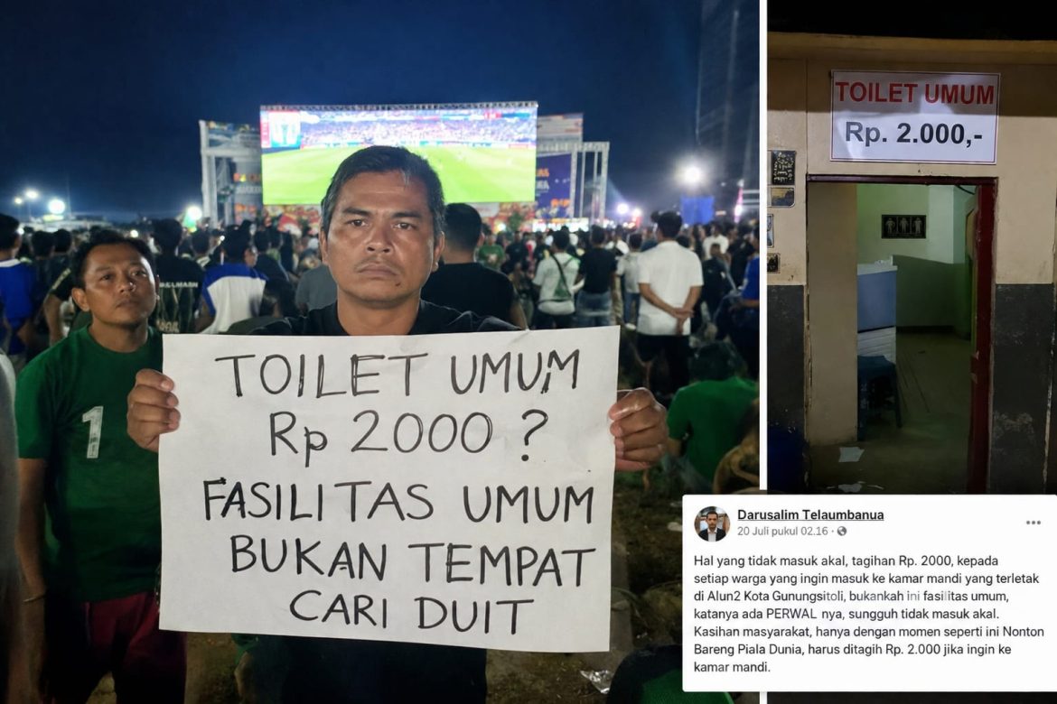 Toilet Umum Alun-Alun Kota Gunungsitoli Dipungut Biaya Rp2.000, Warga Tagih Dasar Hukum ke Pemkot
