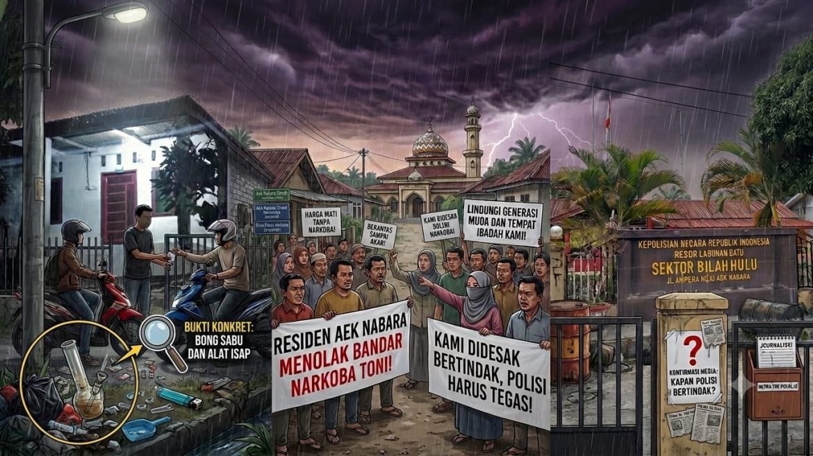 Dugaan Peredaran Narkoba Dekat Masjid Resahkan Warga Aek Nabara, Polisi Didesak Bertindak