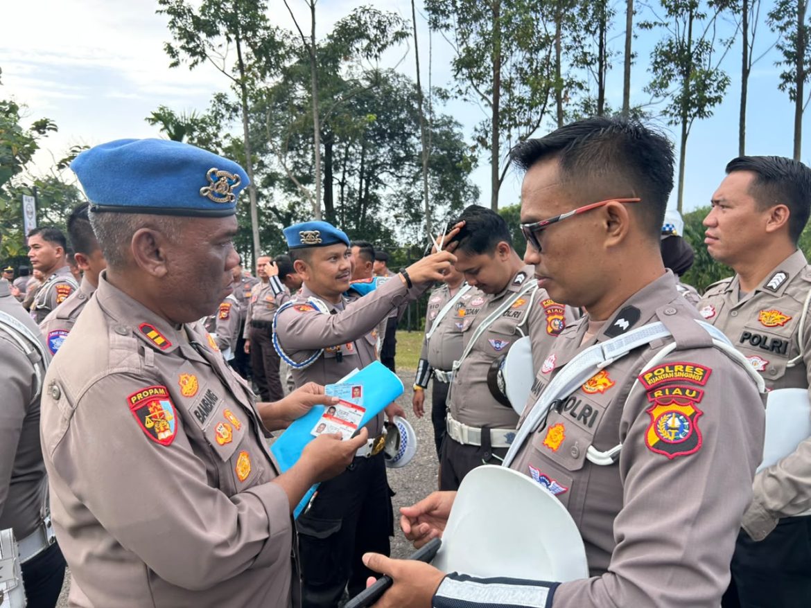 Kapolres Kuansing Pimpin Gaktibplin, Tekankan Disiplin dan Profesionalisme Personel