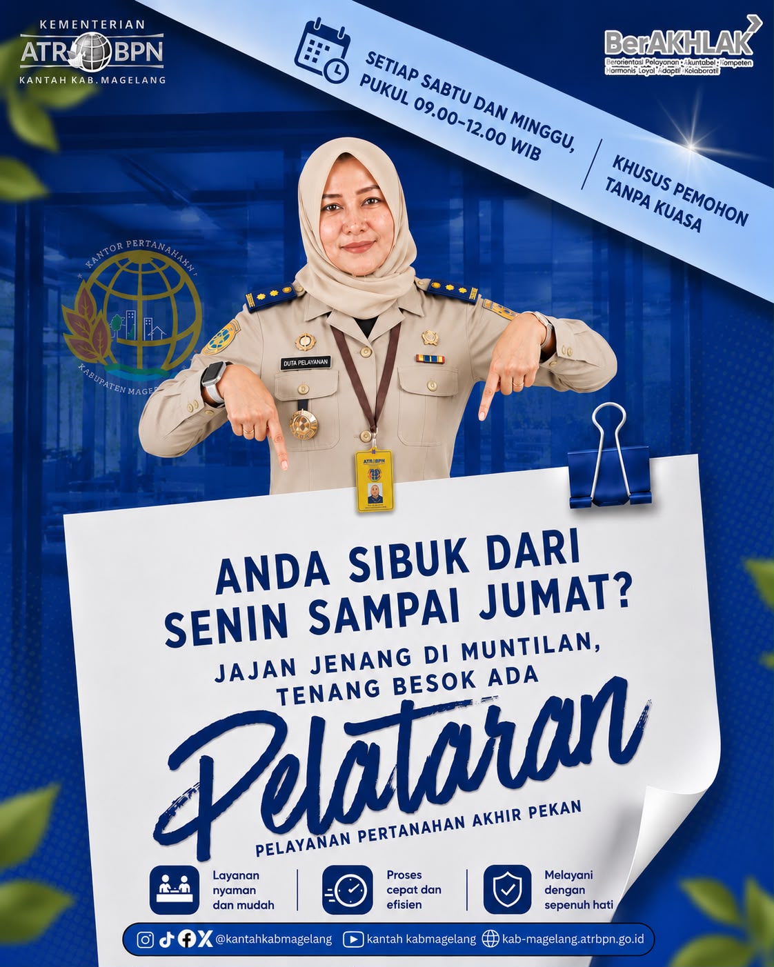 Pelataran Hadir Setiap Akhir Pekan, Kantor Pertanahan Kabupaten Magelang Permudah Layanan Pertanahan bagi Masyarakat