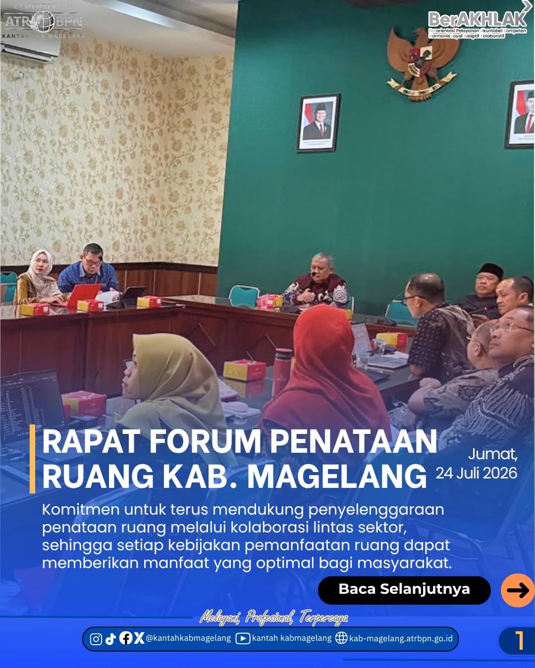 Rapat Forum Penataan Ruang Kab. Magelang