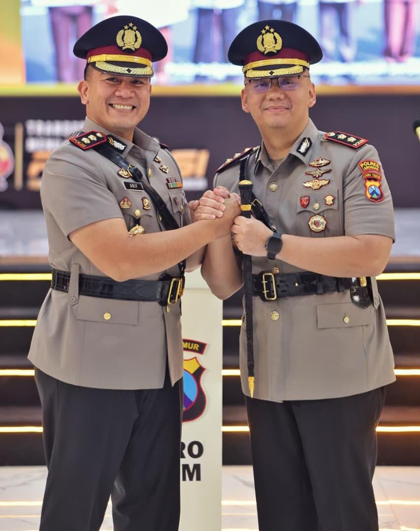 Mutasi Polri Bergulir, Tongkat Komando Polres Lamongan Resmi Beralih
