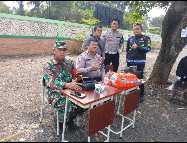 Sinergi TNI-Polri Amankan Kegiatan di Yayasan Nur El-Ghozy Ciledug