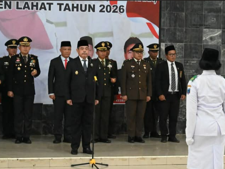 Pengukuhan (36) Pasukan Pengibar Bendera (PASKIBRAKA) Tingkat Kabupaten Lahat