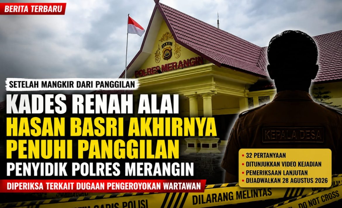 Kades Renah Alai Diperiksa sebagai Terlapor, Polres Merangin Dalami Dugaan Pengeroyokan Wartawan