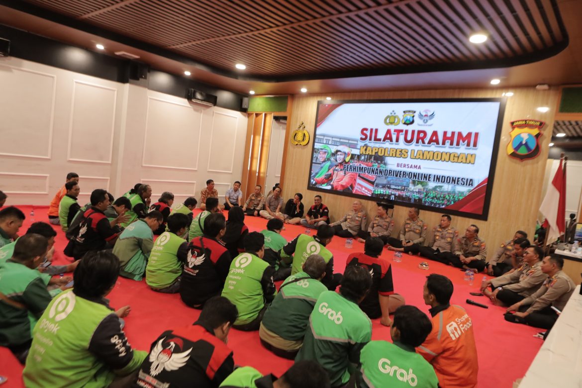 Kapolres Lamongan Ajak Driver Online Jadi Mitra Strategis Jaga Kamtibmas
