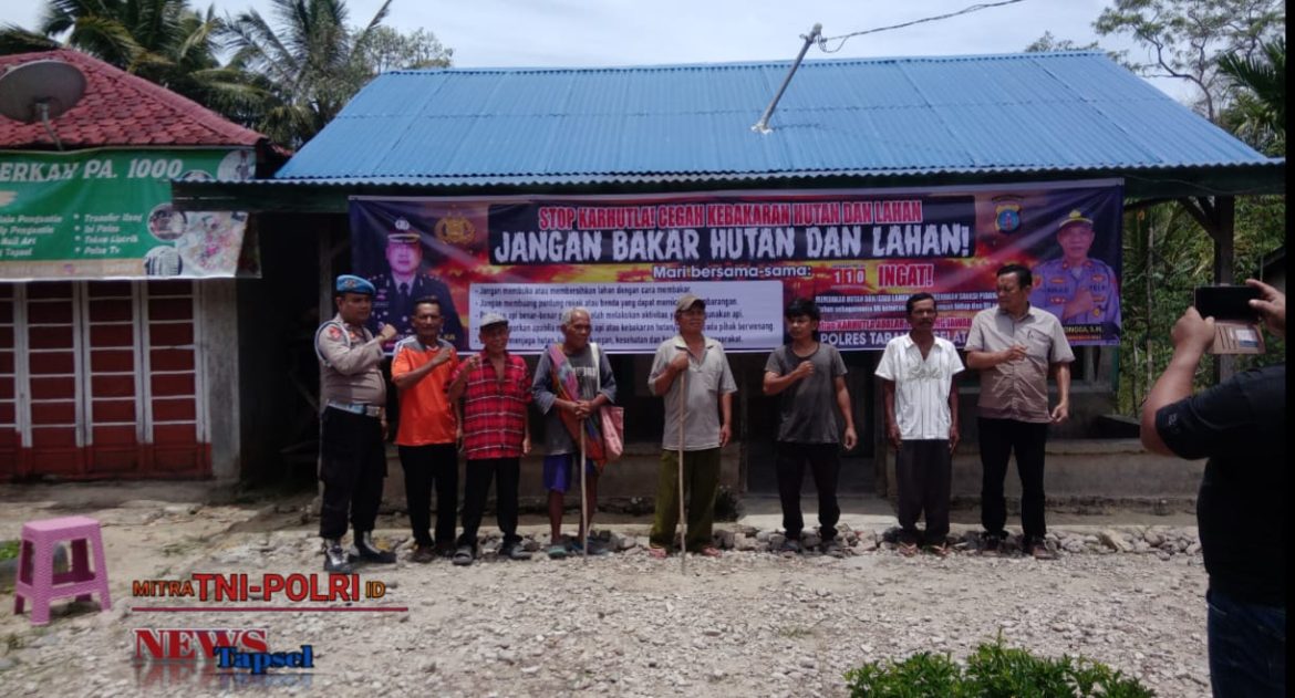 Kapolres Tapanuli Selatan AKBP Anton Santoso,S.I.K.,MM. Menghimbau Agar Masyarakat Tidak Membakar Lahan Di Musim Kemarau