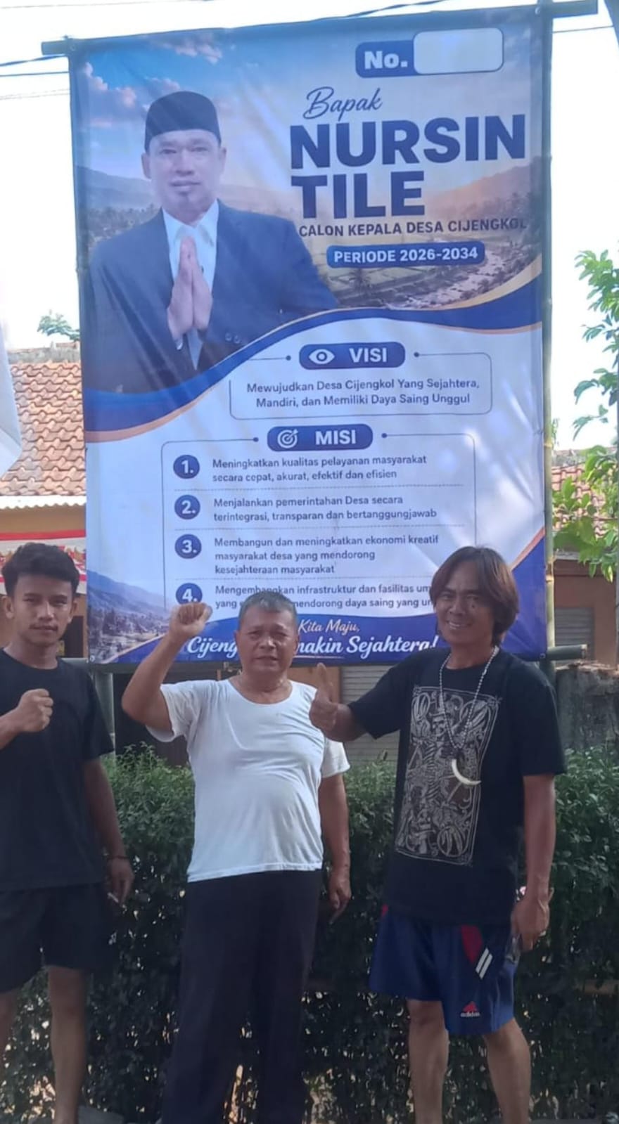 Maju Pencalonan Kepala Desa Cijengkol Periode 2026–2034, Bapak Nursin Tile Usung Visi Desa Sejahtera, Mandiri, dan Berdaya Saing